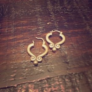 James Avery sterling silver scroll earrings